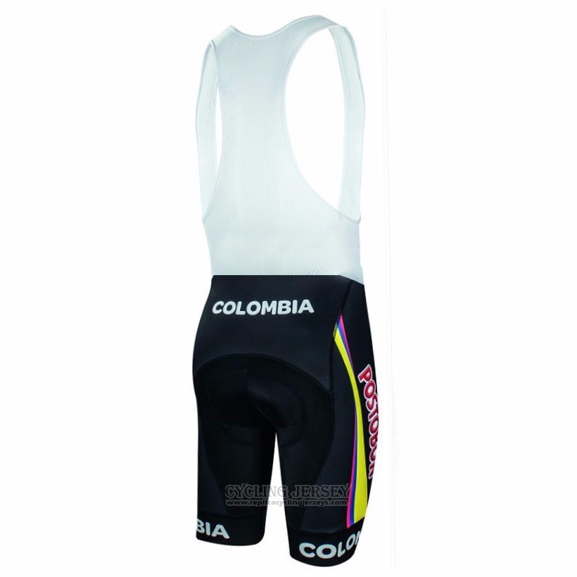 2017 Cycling Jersey Colombia Black Short Sleeve and Bib Short